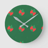 Christmas Colors ラウンド壁時計 (正面)