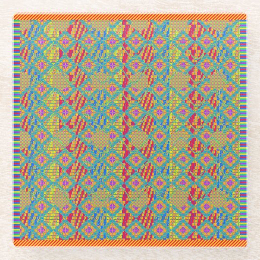 Christmas Colours  ガラスコースター (正面)