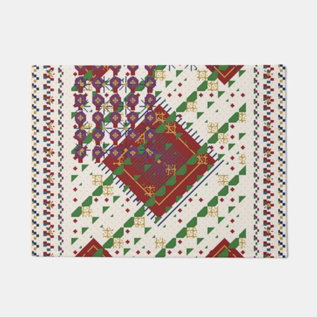 Christmas Colours  ドアマット (正面)