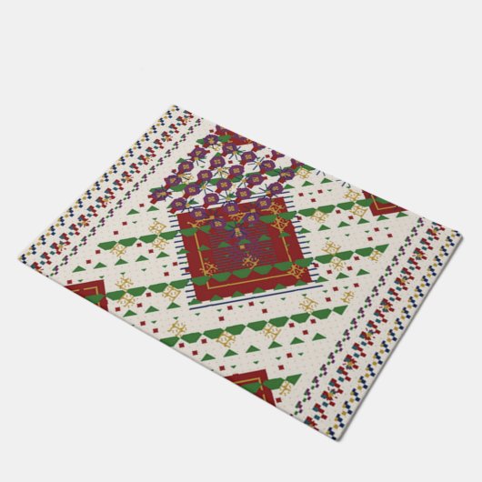 Christmas Colours  ドアマット (アングル)