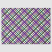 Christmas Colours Plaid Purple Green Blue 薄葉紙 (正面)
