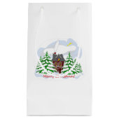 Christmas coming to family house スモールペーパーバッグ (正面)