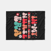 Christmas Community Health Nurse Present For Funny フリースブランケット (正面(横))