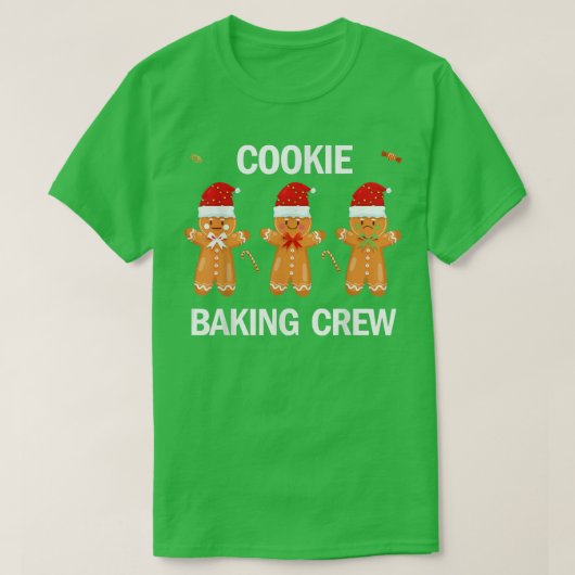Christmas cookie baking crew Baking Team Funny Chr Tシャツ (デザイン正面)