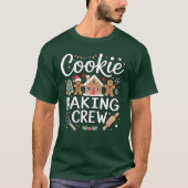 Christmas "Cookie Baking Crew" Basic T-Shirt Tシャツ (正面)