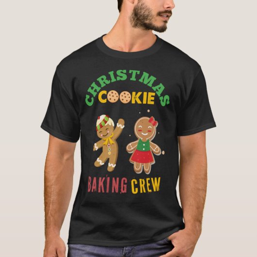 Christmas Cookie Baking Crew Christmas Cookies Gin Tシャツ (正面)