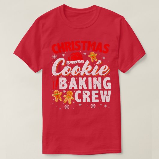 Christmas Cookie Baking Crew Cookie Baking Team Ca Tシャツ (デザイン正面)