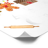 Christmas Cookie Baking Crew Family Baking Team Fu ポスター (角)