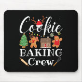 Christmas Cookie Baking Crew Family Baking Team Fu マウスパッド (正面)
