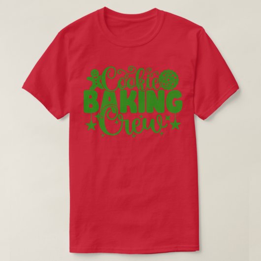 Christmas Cookie Baking Crew Family Christmas Holi Tシャツ (デザイン正面)