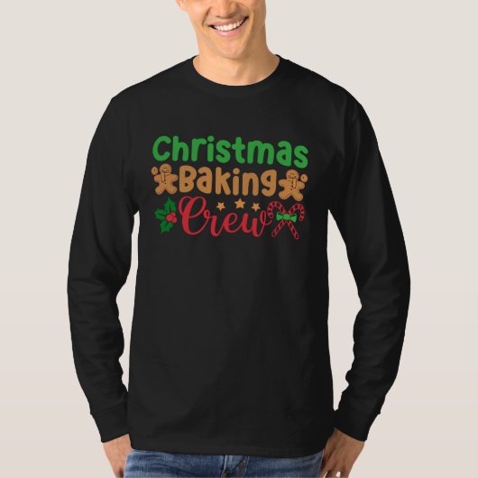 Christmas Cookie Baking Crew Family Xmas Tシャツ (正面)