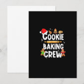 Christmas Cookie Baking Crew Funny Pajamas Family  招待状 (正面/裏面)
