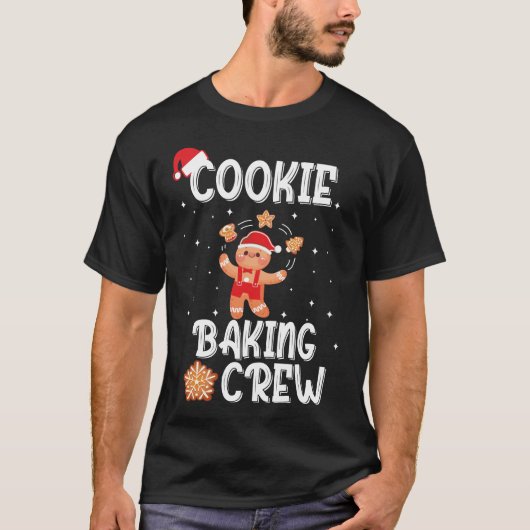 Christmas Cookie Baking Crew Funny Pajamas Family  Tシャツ (正面)