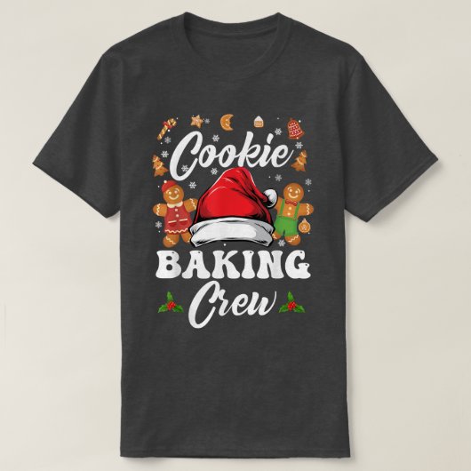 Christmas Cookie Baking Crew Pajama, Gingerbread C Tシャツ (デザイン正面)