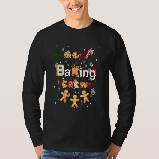 Christmas Cookie Baking Crew Pajamas Family Xmas 1 Tシャツ (正面)