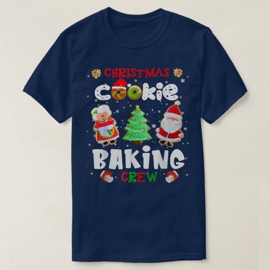 Christmas Cookie Baking Crew Xmas Cookie Exchange Tシャツ (デザイン正面)