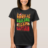 Christmas Cookie Baking Team Captain Gingerbread X Tシャツ (正面)