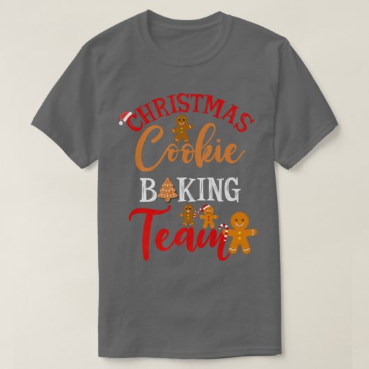 Christmas Cookie Baking Team for Kids and Adults  Tシャツ (デザイン正面)