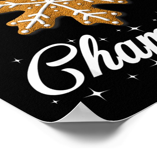 Christmas Cookie Chamon Baker  ポスター (角)