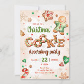 Christmas Cookie Decorating Christmas Party 招待状 (正面)