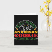 Christmas Cookie Decorating Crew Family  カード (黄色い花)