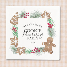 Christmas Cookie Decorating Party スタンダードカクテルナプキン