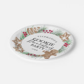 Christmas Cookie Decorating Party ペーパープレート (アングル)