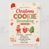 Christmas Cookie Decorating Party Invitation | Kid 招待状 (正面)