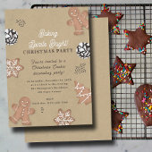 Christmas Cookie Decorating Party Kraft 招待状