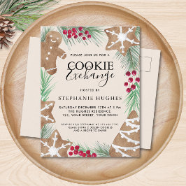 Christmas Cookie Exchange Party  インビテーションポストカード