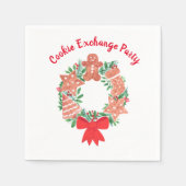 Christmas Cookie Exchange Party  スタンダードカクテルナプキン (正面)