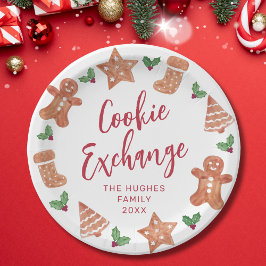 Christmas Cookie Exchange Party ペーパープレート