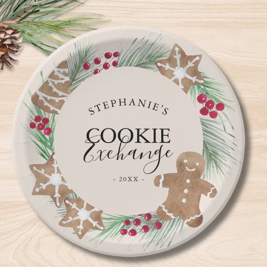Christmas Cookie Exchange Party  ペーパープレート