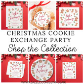 Christmas Cookie Exchange Party ラウンドシール