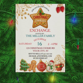 Christmas Cookie Exchange Party 招待状