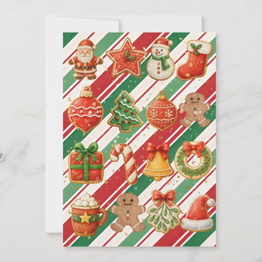 Christmas Cookie Exchange Party 招待状 (裏面)