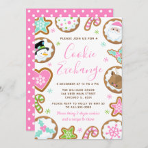 Christmas Cookie Exchange Pink and Green