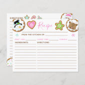 Christmas Cookie Exchange Pink and Green Recipe (正面/裏面)