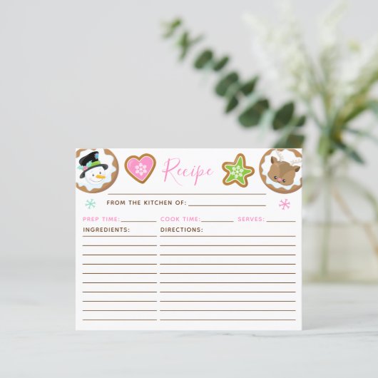 Christmas Cookie Exchange Pink and Green Recipe (スタンド正面)