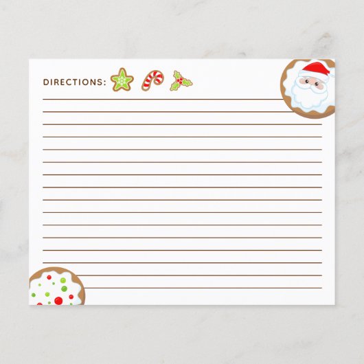 Christmas Cookie Exchange Red and Green Recipe (裏面)