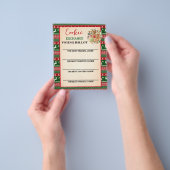 Christmas Cookie Exchange Voting Card Flyer チラシ (手)