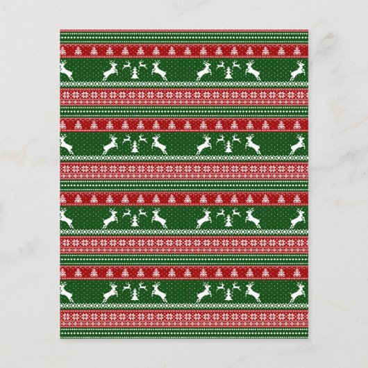 Christmas Cookie Exchange Voting Card Flyer チラシ (裏面)