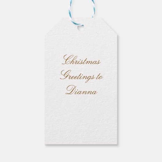 Christmas Cookie Gift Tag ギフトタグ (裏面)