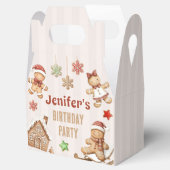  Christmas Cookie Gingerbread Birthday フェイバーボックス (オープン)