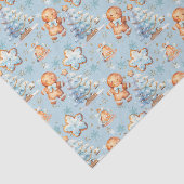 Christmas Cookie gingerbread man blue boy birthday 薄葉紙 (詳細)