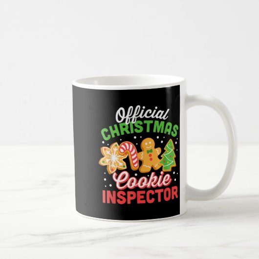 Christmas Cookie Inspector Dad  コーヒーマグカップ (右)