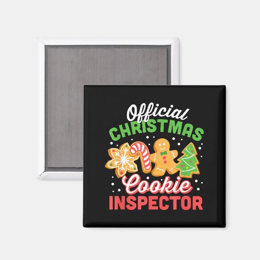 Christmas Cookie Inspector Dad  マグネット (正面/裏面)