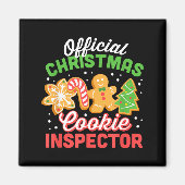 Christmas Cookie Inspector Dad  マグネット (正面)