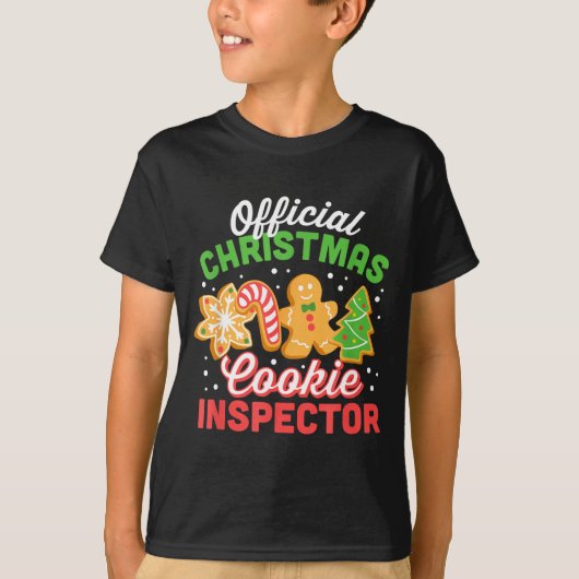 Christmas Cookie Inspector Dad  Tシャツ (正面)