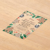 Christmas Cookie Swap Baking Spirits Bright アクリル招待状 (レイダウン)